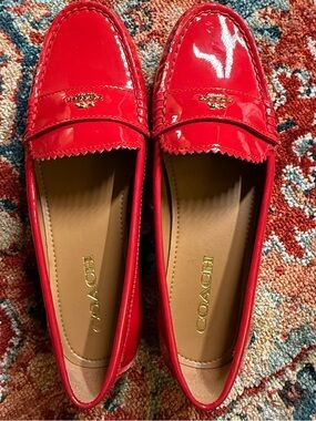 COACH RED ONLY Women's Patent loafers